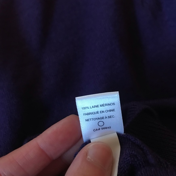 Express Crew Neck Sweater in Purple - Picture 4 of 5